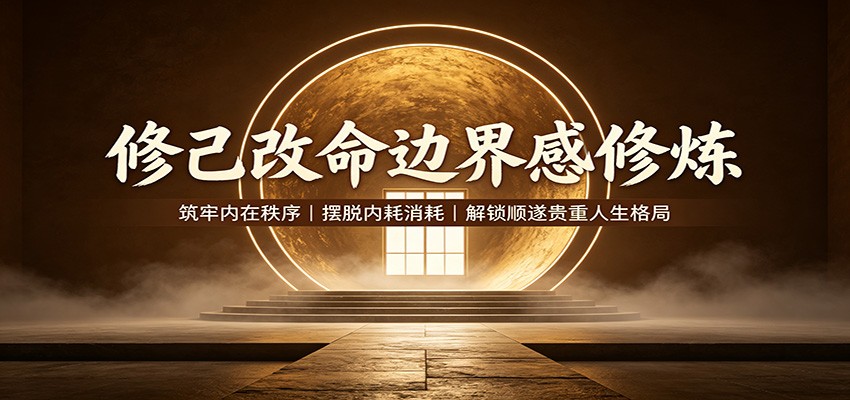 实用修己改命边界感修炼:筑牢内在秩序,摆脱内耗消耗,解锁顺遂贵重人生格局-元界资源网
