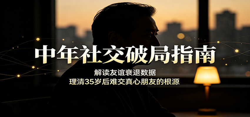 【推荐】中年社交破局指南：解读友谊衰退数据，理清35岁后难交真心朋友的根源-元界资源网
