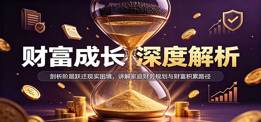 财富成长深度解析：剖析阶层跃迁现实困境，讲解家庭财务规划与财富积累路径（资源下载）-元界资源网