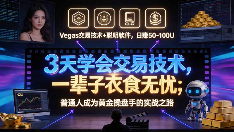 实用(21214期)3 天学会 顺势而为交易系统,趋势看得懂、下单有依据:软件自动帮你盯盘,新手也能稳定复利-元界资源网